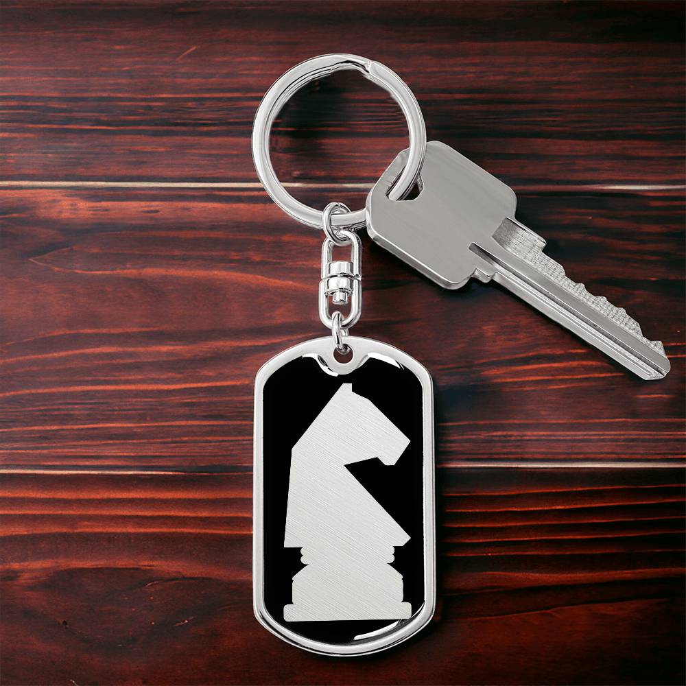Chess Knight Keychain
