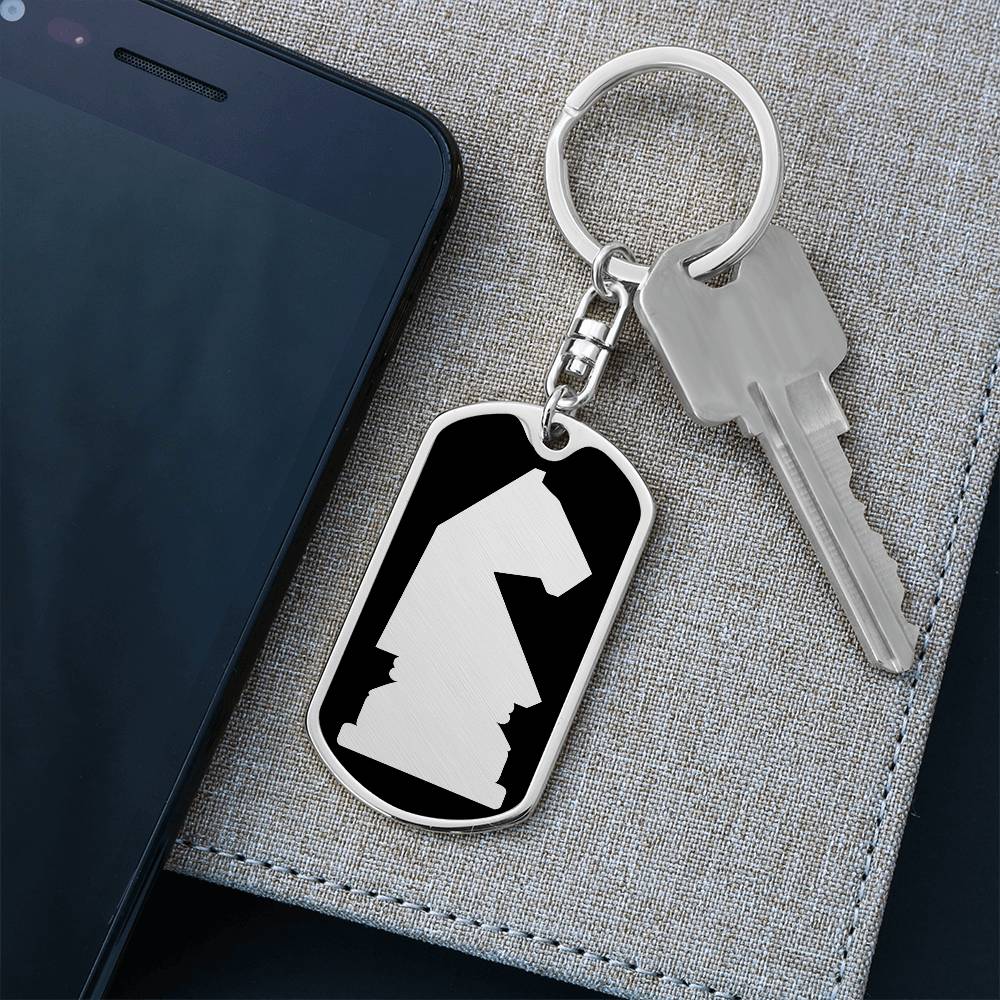 Chess Knight Keychain