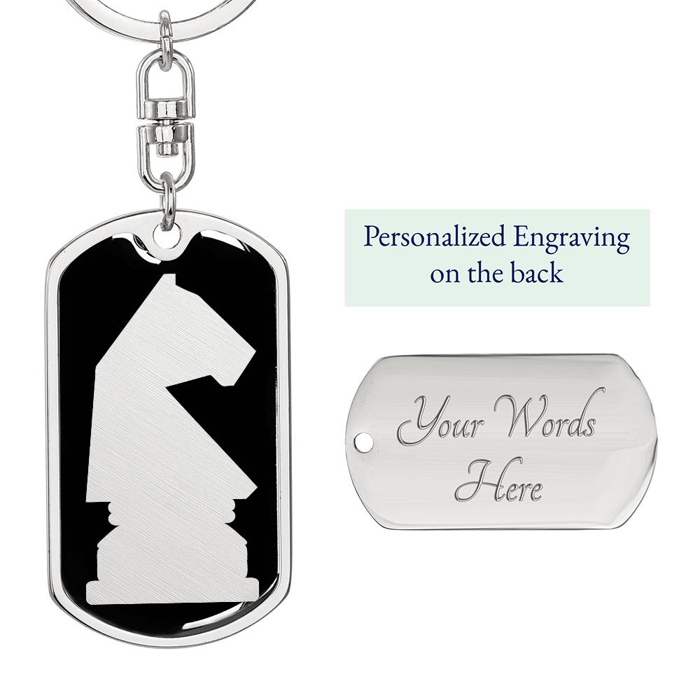 Chess Knight Keychain