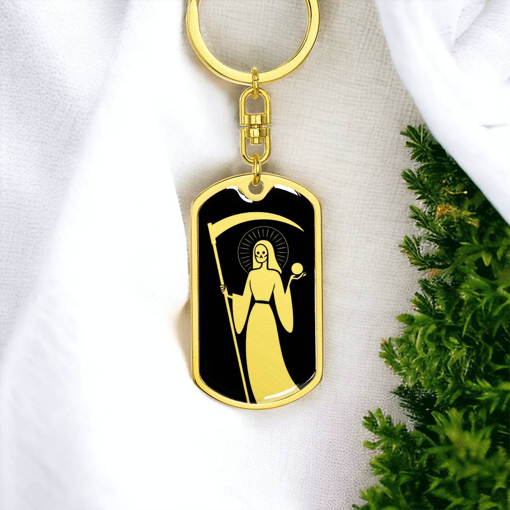 Santa Muerte Keychain