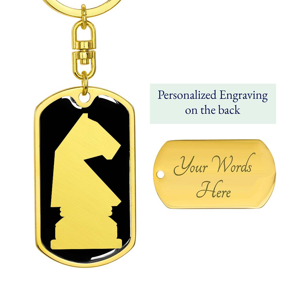 Chess Knight Keychain