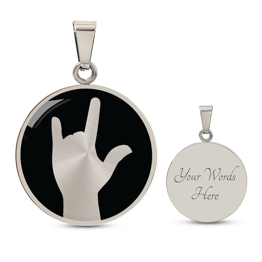 ILY I love you Sign language Necklace