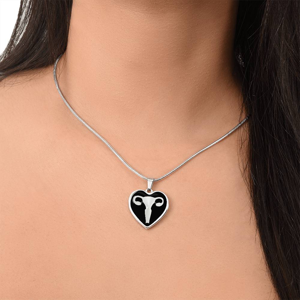 Uterus Heart Necklace