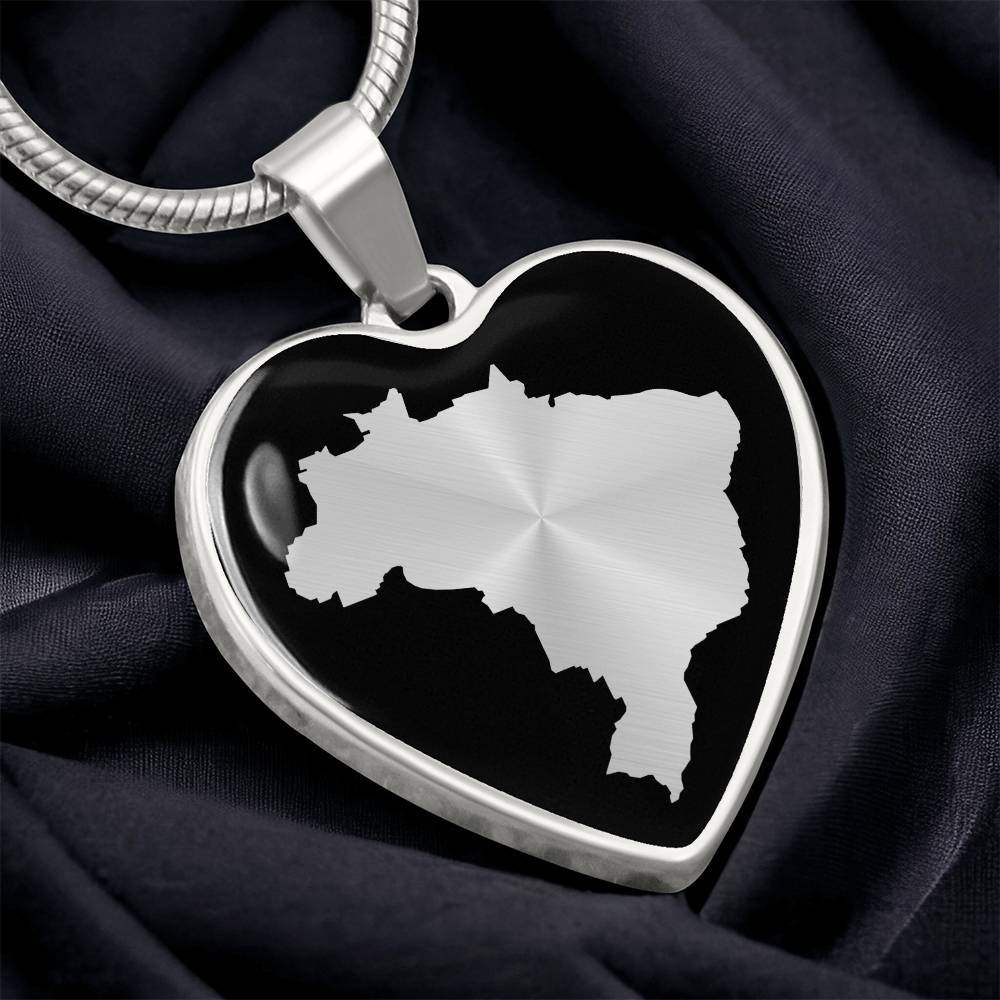 Brazil Map Necklace