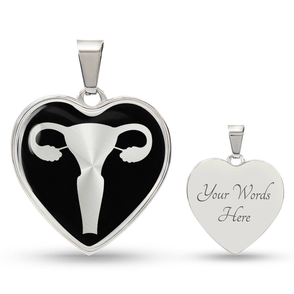 Uterus Heart Necklace