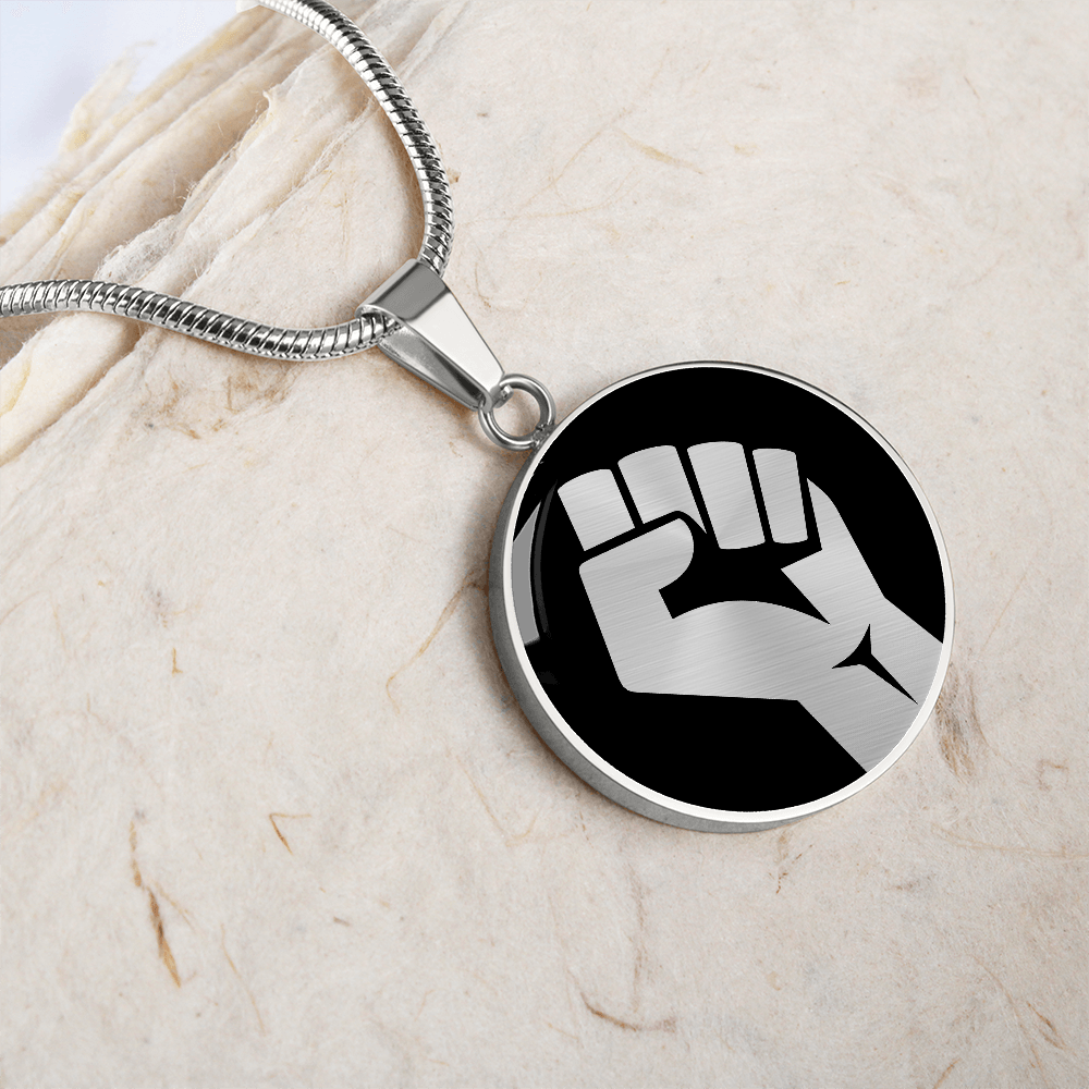 Raised Fist Necklace
