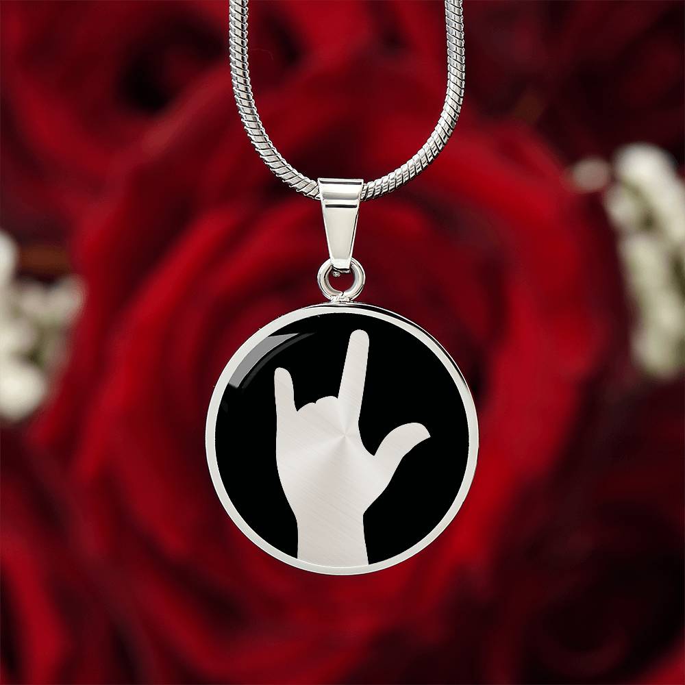 ILY I love you Sign language Necklace