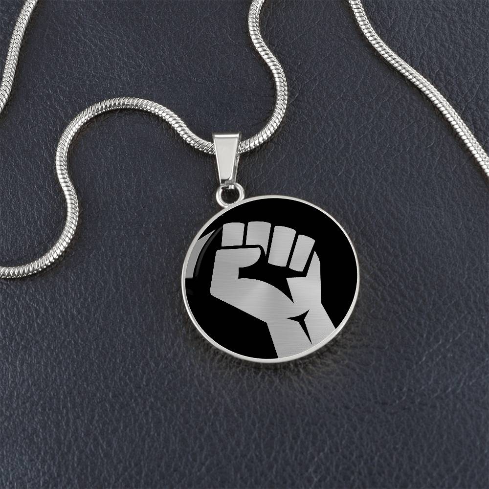 Raised Fist Necklace