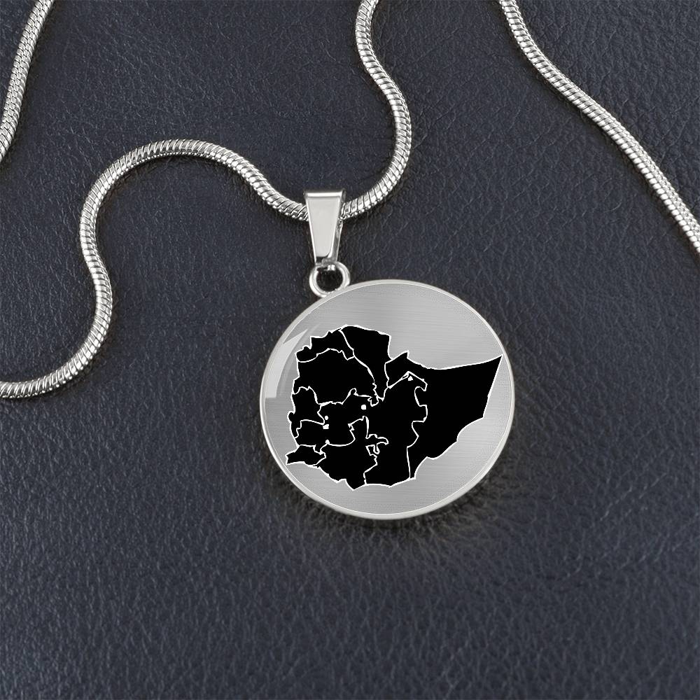 Ethiopia map Necklace