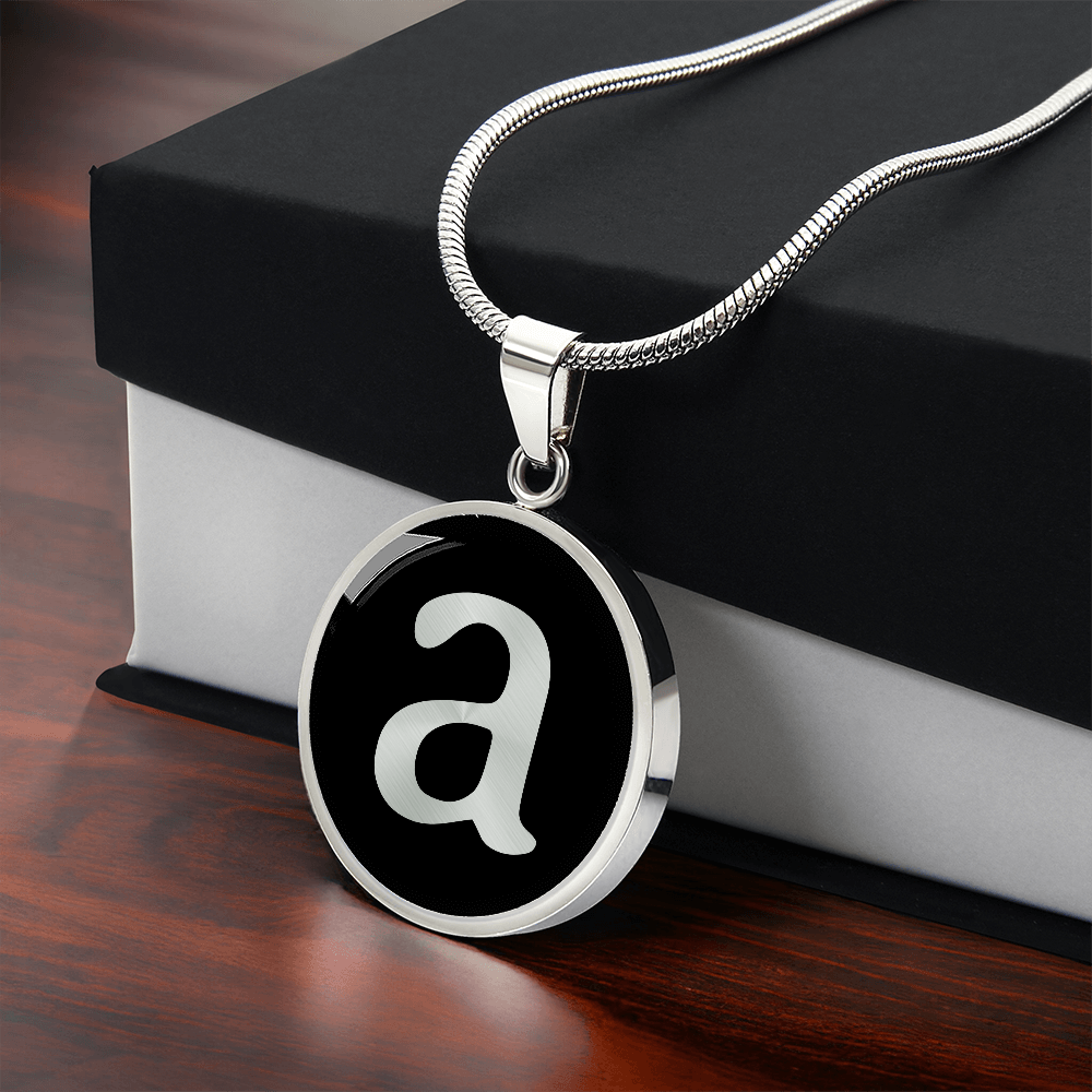 Lowercase A Necklace