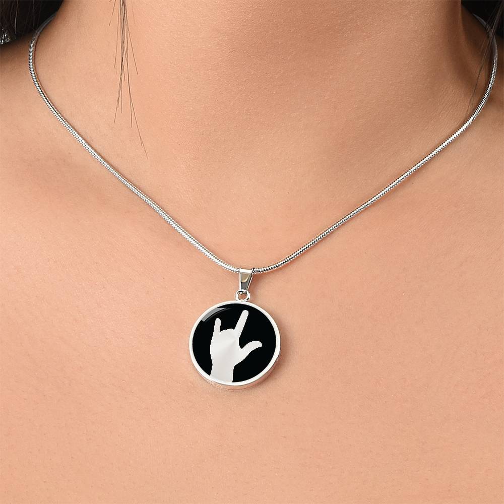 ILY I love you Sign language Necklace