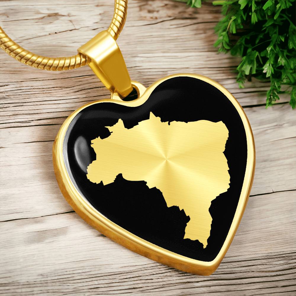 Brazil Map Necklace