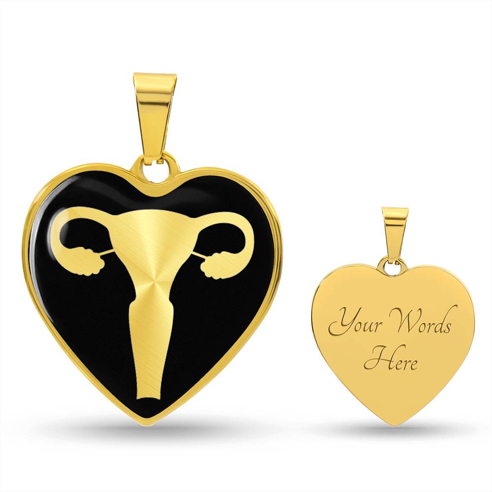 Uterus Heart Necklace
