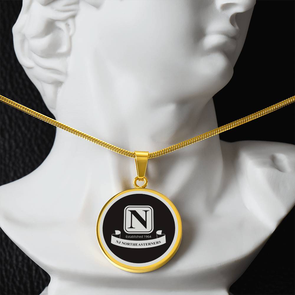 NJ Northeasterners Black Pendant