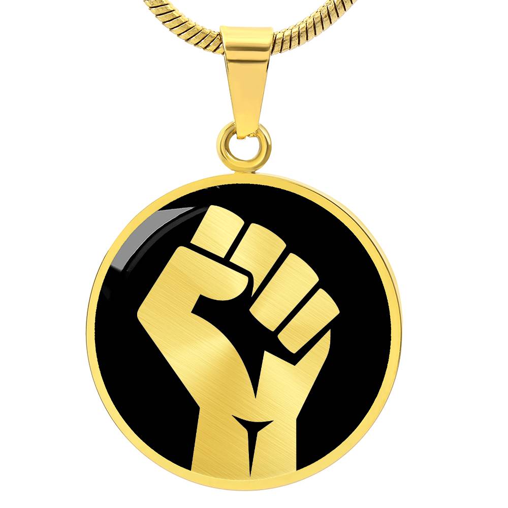 Raised Fist Necklace