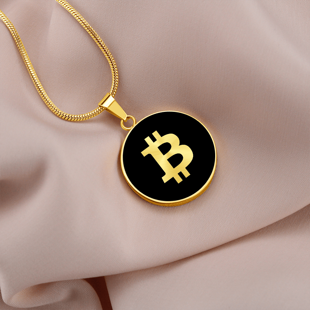 Bitcoin logo Necklace