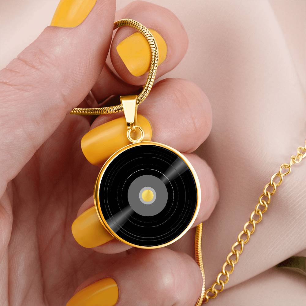 Vinyl Record Necklace