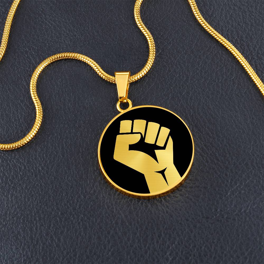 Raised Fist Necklace