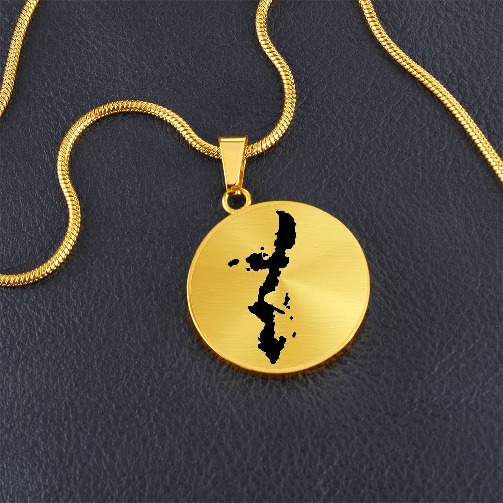Okinawa Map Necklace