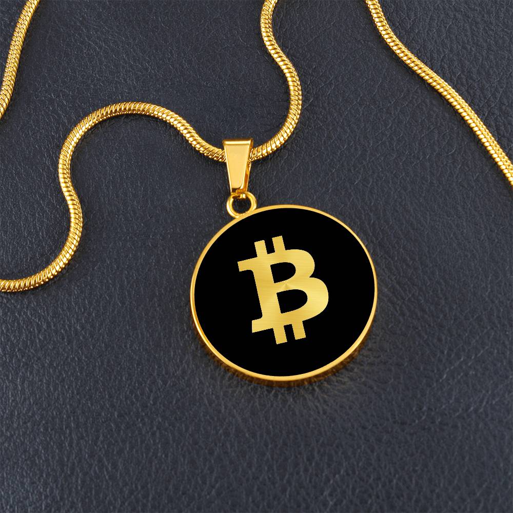 Bitcoin logo Necklace