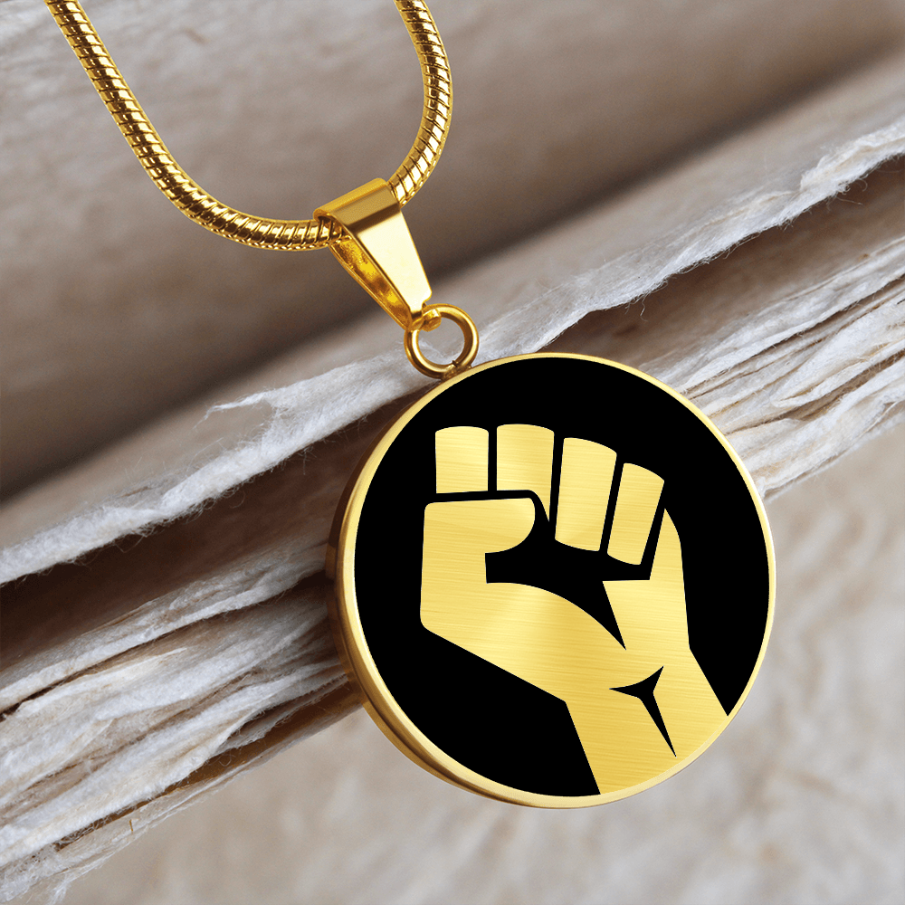 Raised Fist Necklace