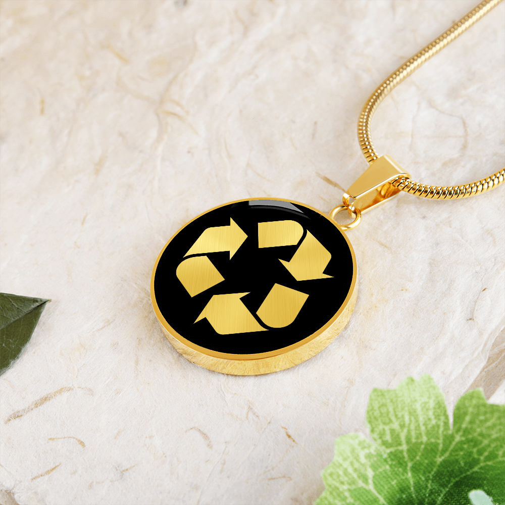 Recycle Symbol Necklace