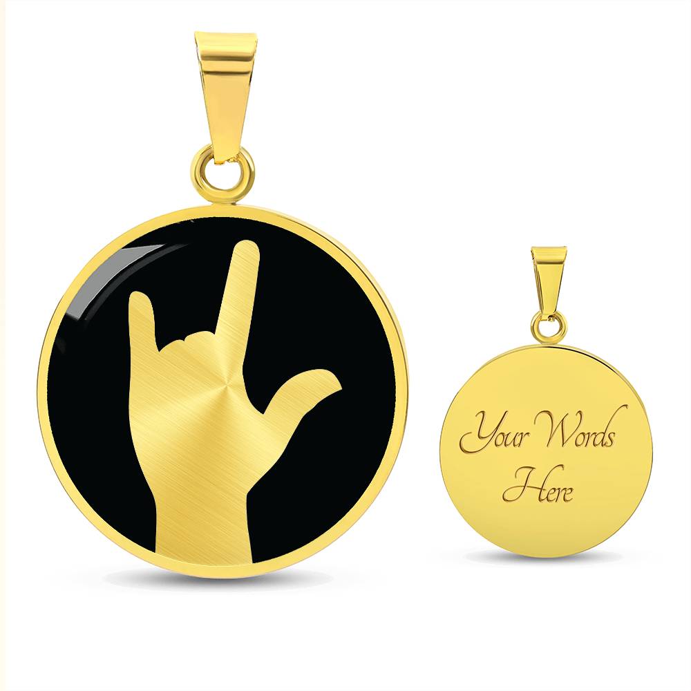 ILY I love you Sign language Necklace