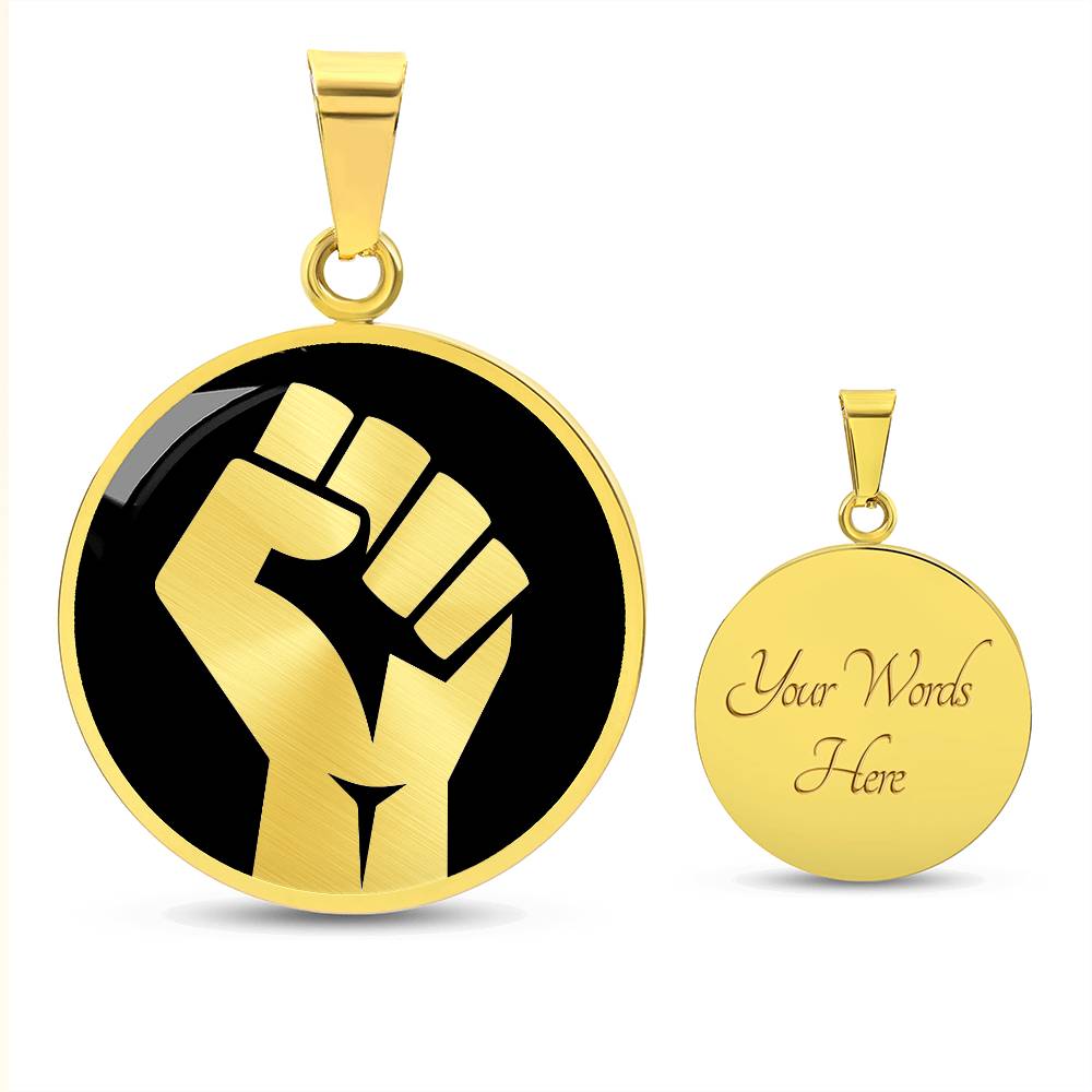 Raised Fist Necklace