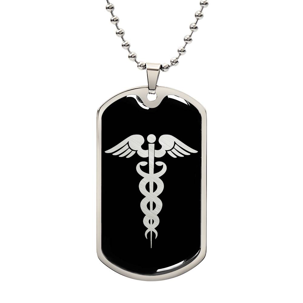 Pharmacist Dog Tag Necklace