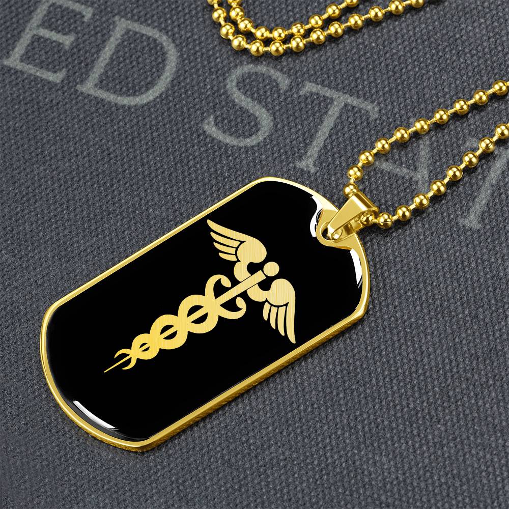 Pharmacist Dog Tag Necklace