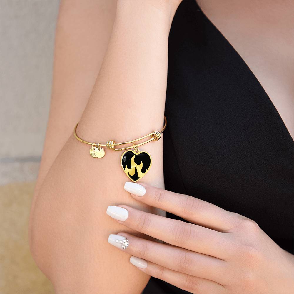 Flaming Heart Bracelet
