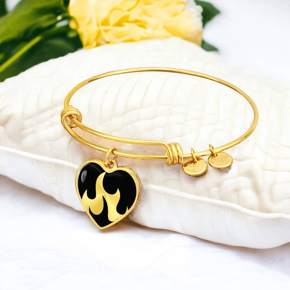 Flaming Heart Bracelet