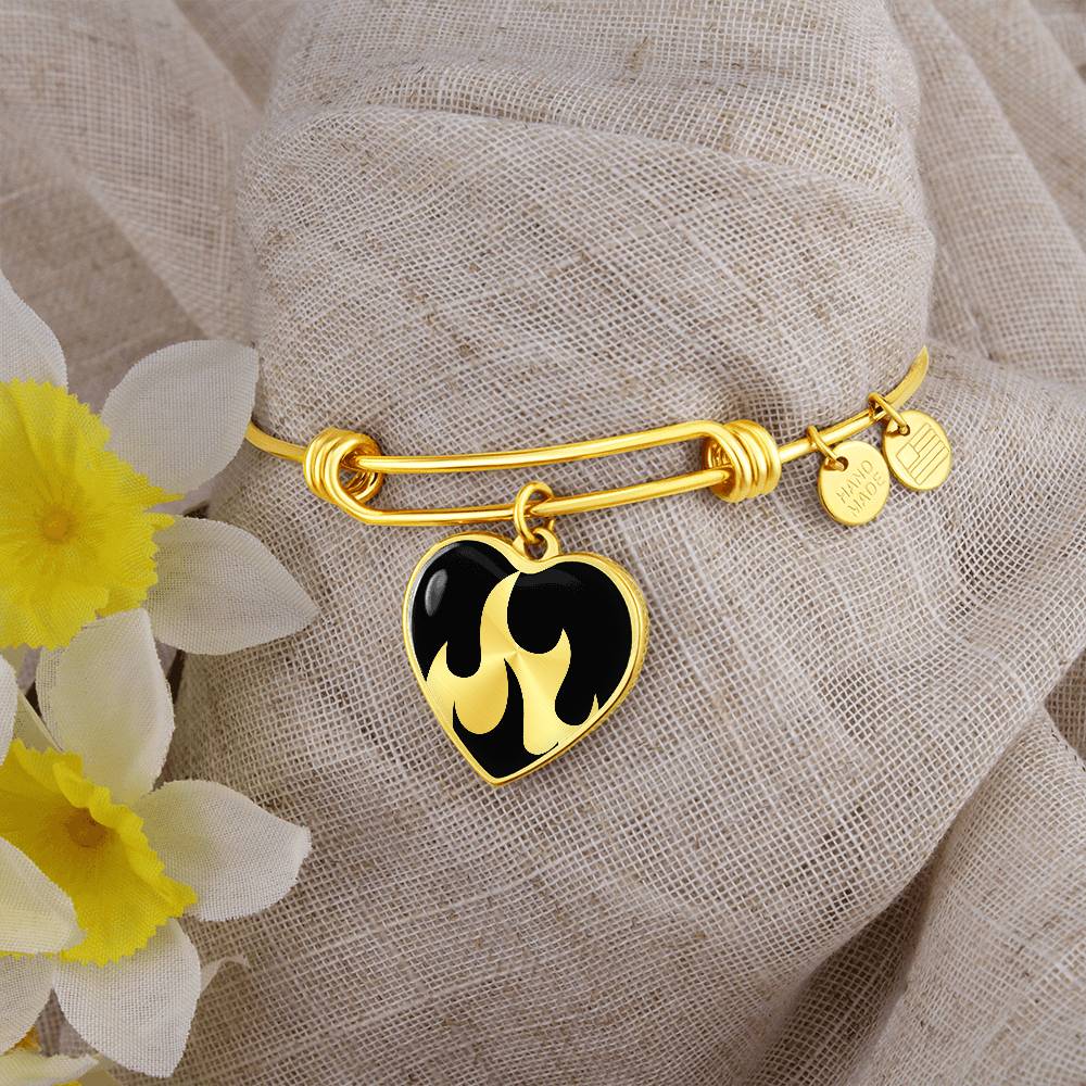 Flaming Heart Bracelet