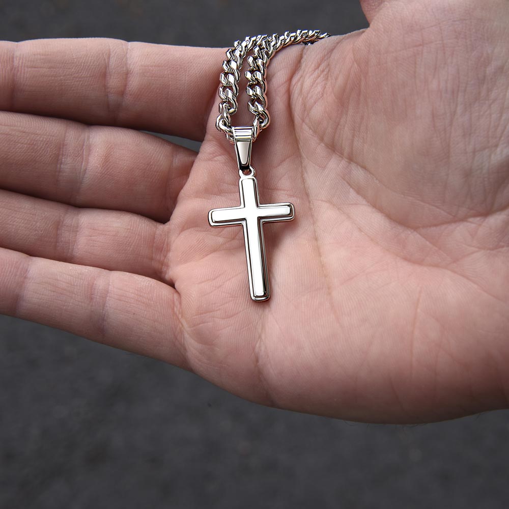 Gift to Son from Mom Cross Necklace