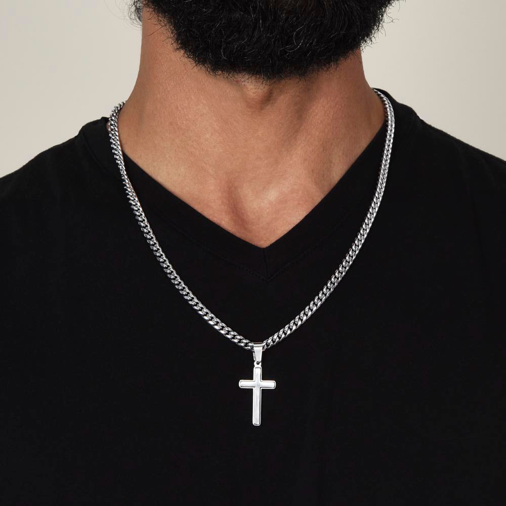 Gift to Son from Mom Cross Necklace