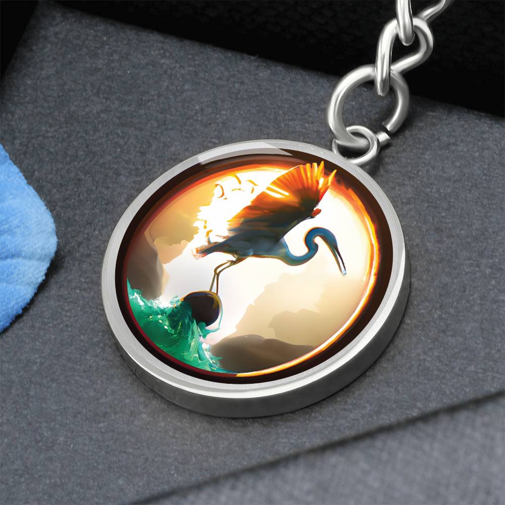 Heron Keychain