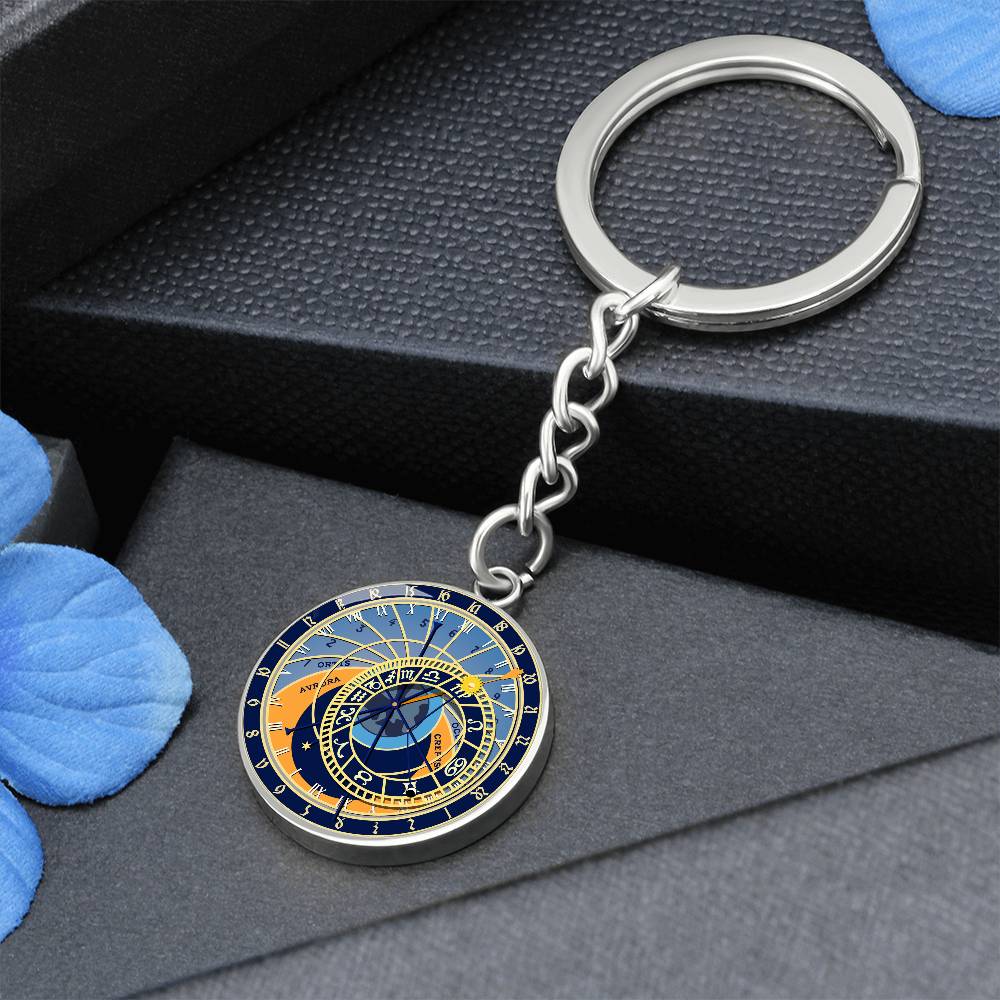 Prague Astronomical clock Keychain