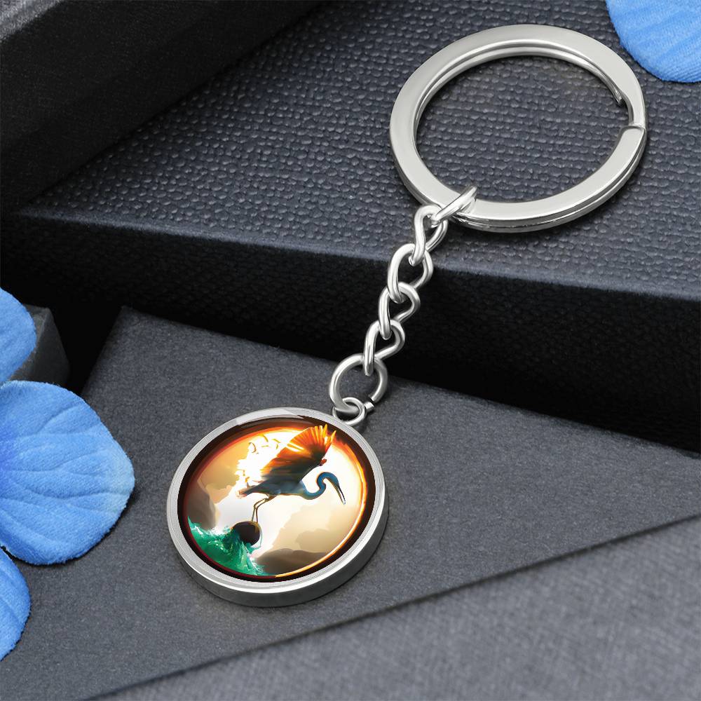 Heron Keychain
