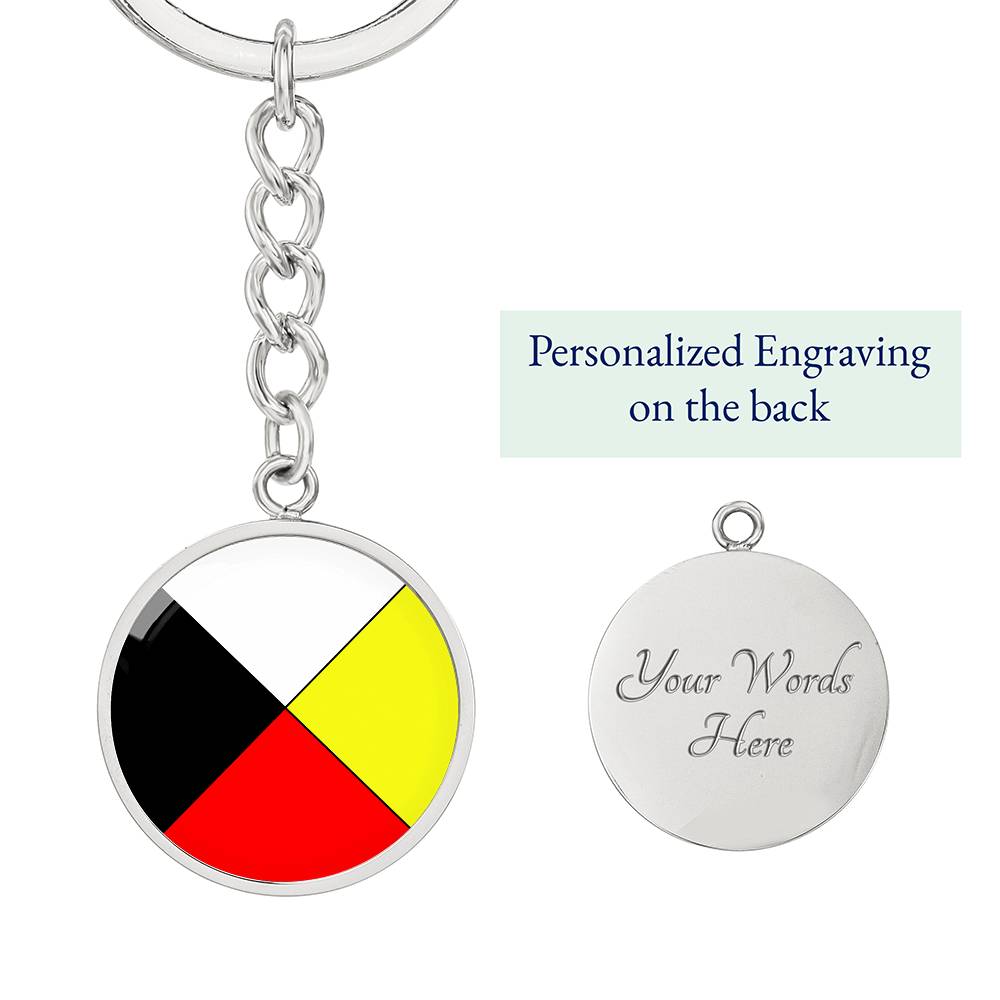 Medicine wheel Keychain