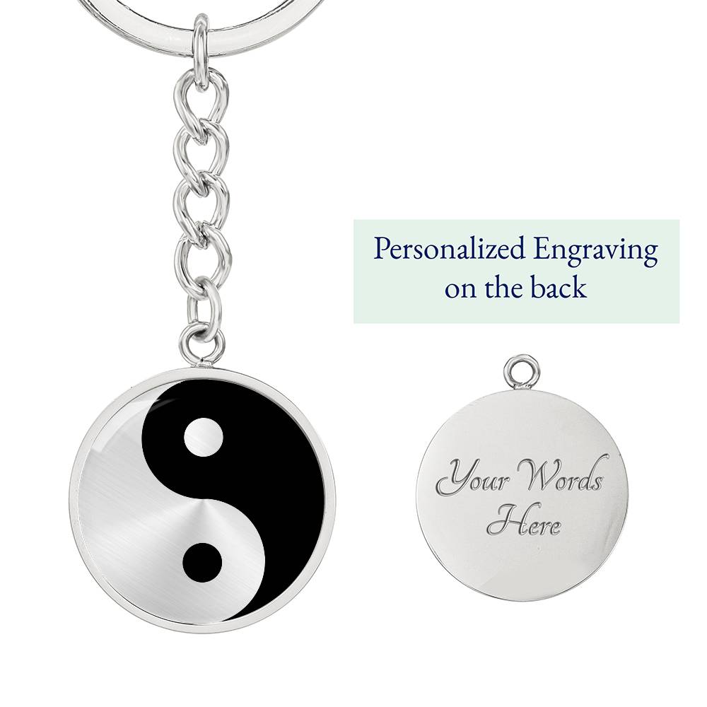 Alchemy Yin-yang symbol Keychain
