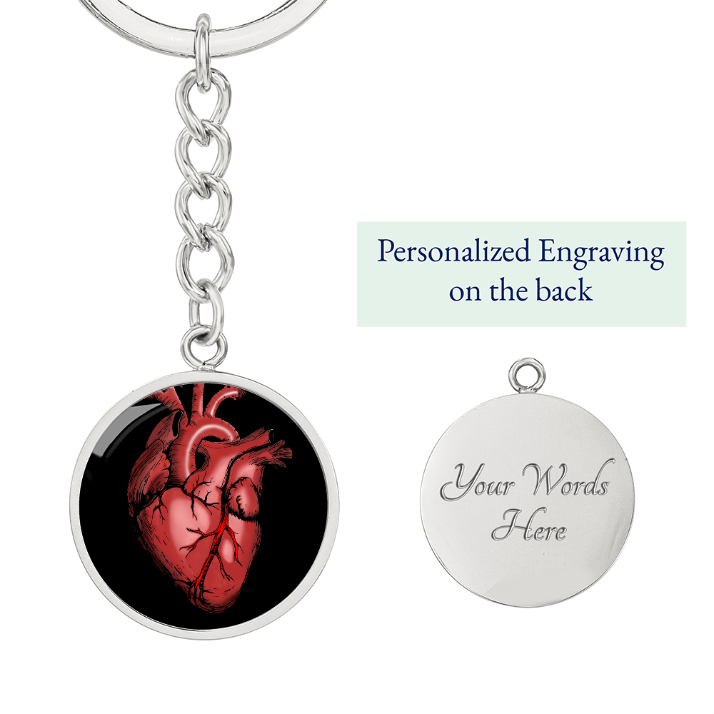 Anatomical heart Keychain