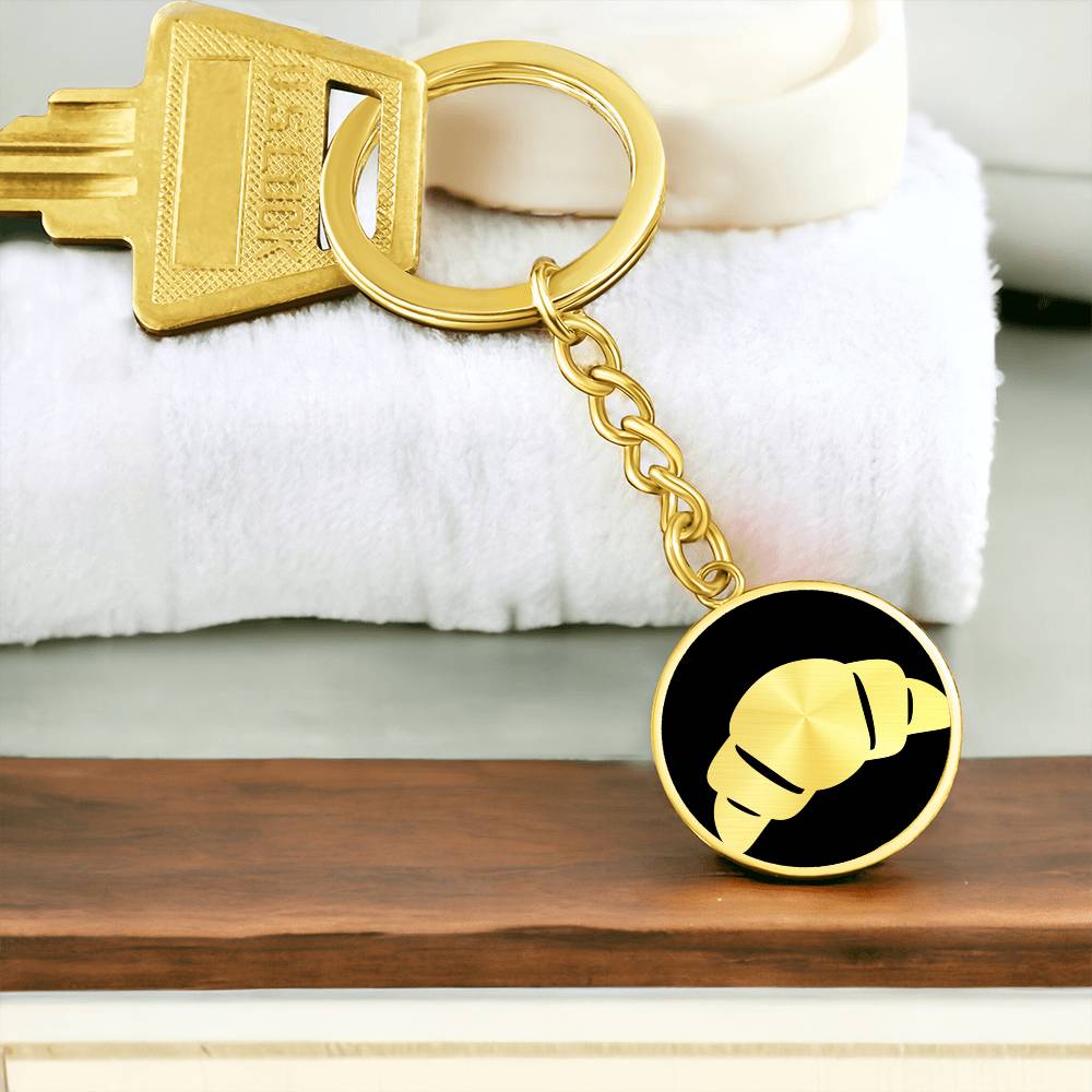 Croissant Keychain