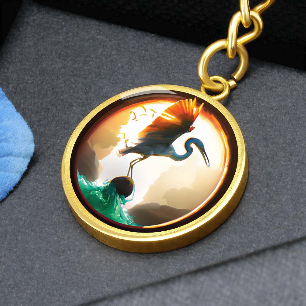 Heron Keychain