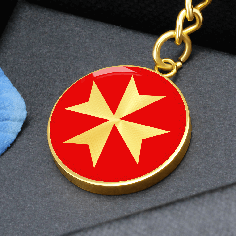 Maltese Cross Keychain