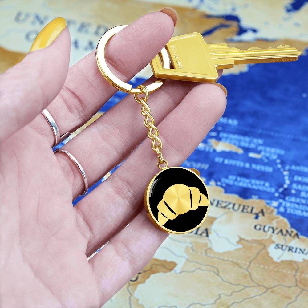 Croissant Keychain