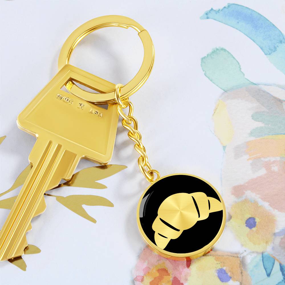 Croissant Keychain