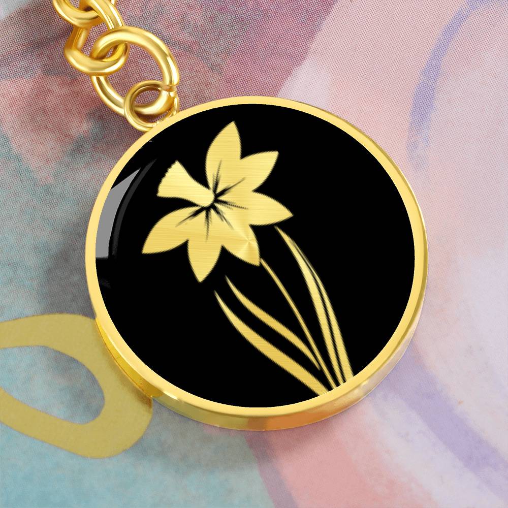 Daffodil Keychain