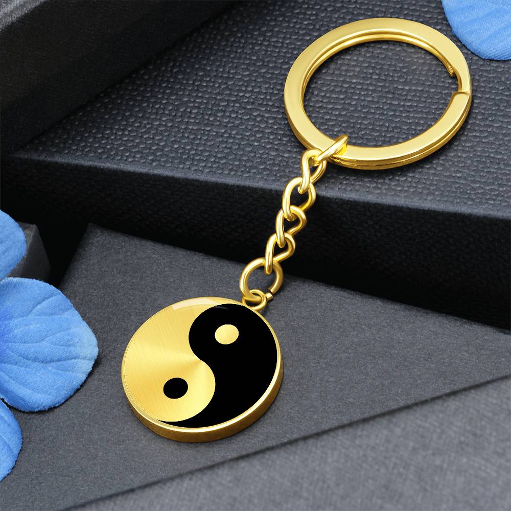 Alchemy Yin-yang symbol Keychain