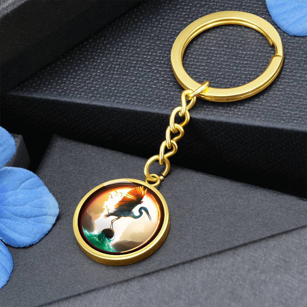 Heron Keychain