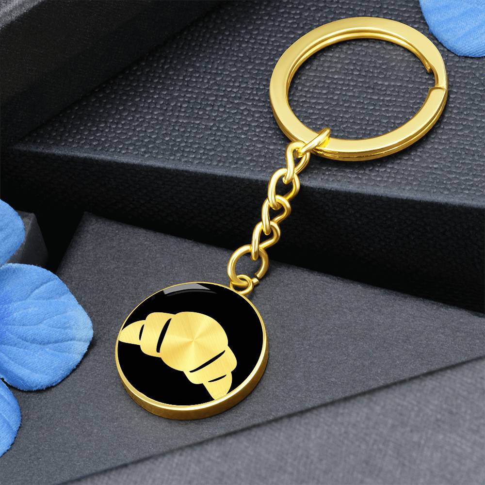 Croissant Keychain